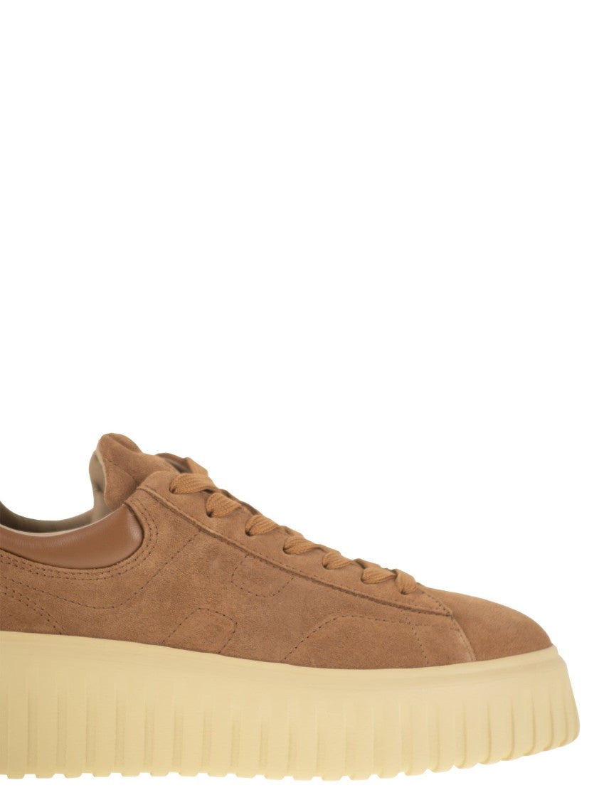 Hogan H-Stripes Suede Trainers