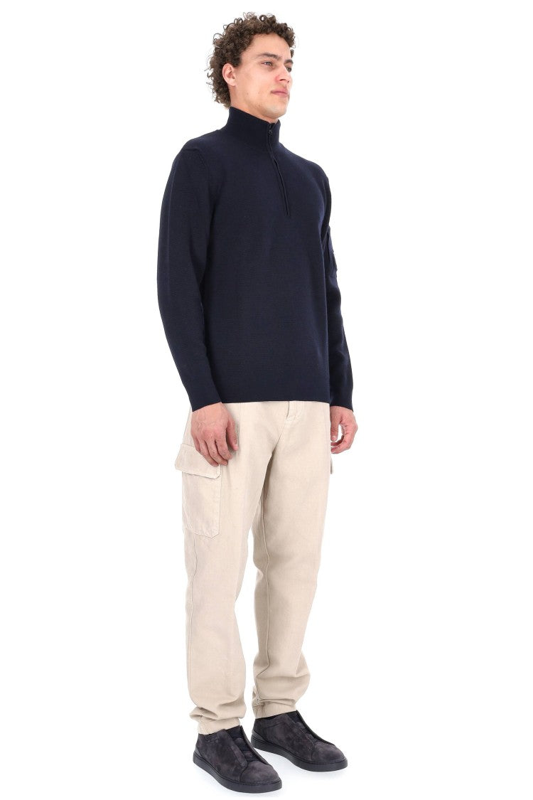 C.P. Company Re-Wool Wool Half-Zip Sweater