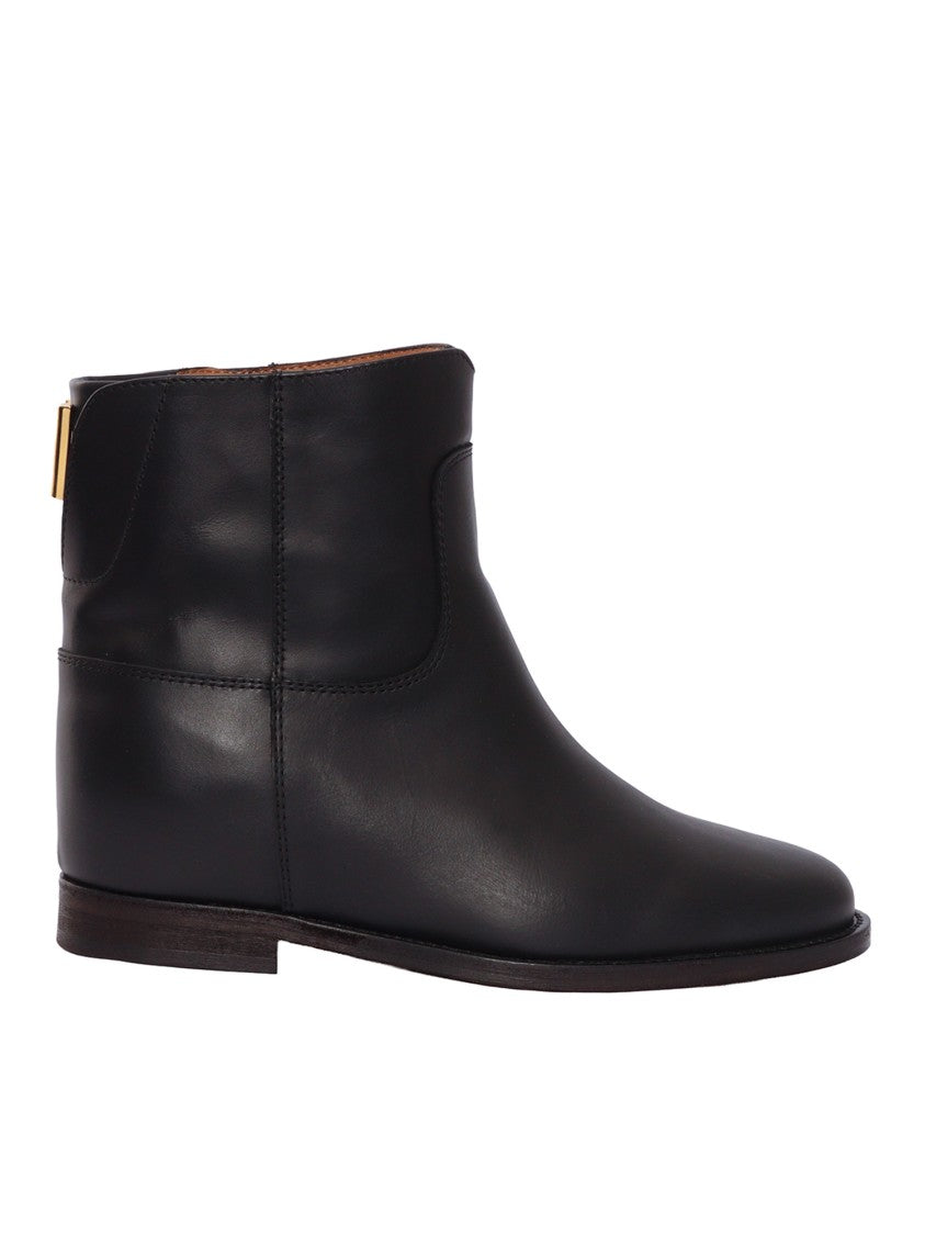 Via Roma 15 Tronchetto V Medio Leather Boots