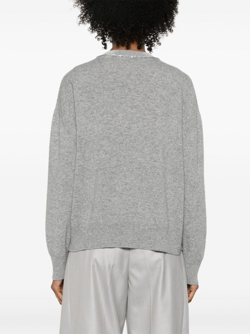 Fabiana Filippi Knitwear With V-Neckline And Relaxed Fit