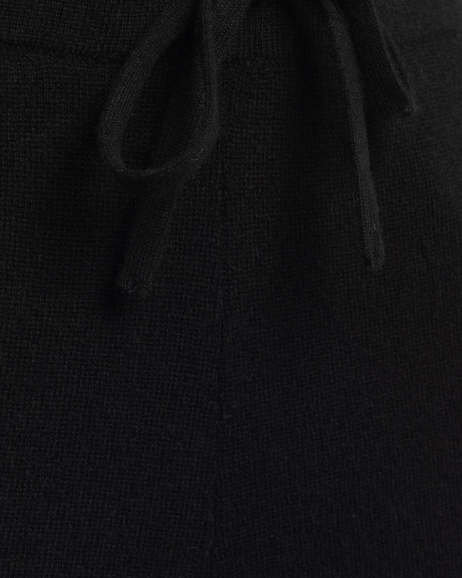 Alpha Studio Black Wool Blend Pants