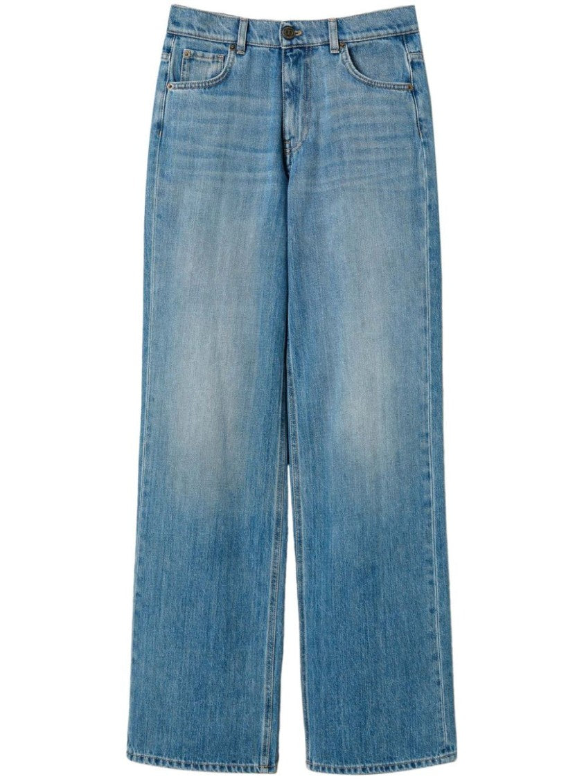 Twin-Set High-Waisted Wide-Leg Jeans With Vintage Appeal