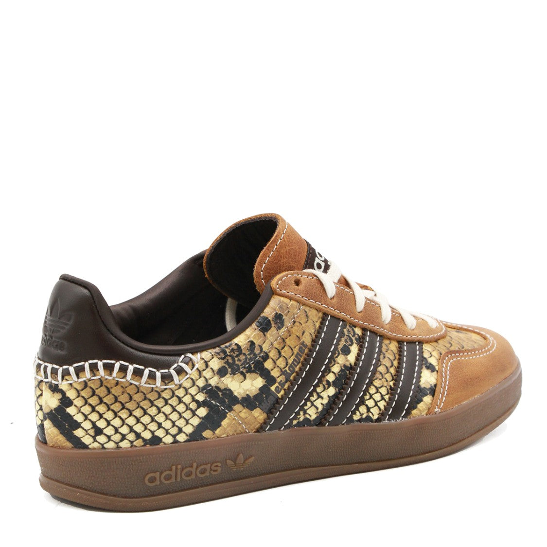 Adidas By Wales Bonner Brown Leather Gazelle Snake Sneakers