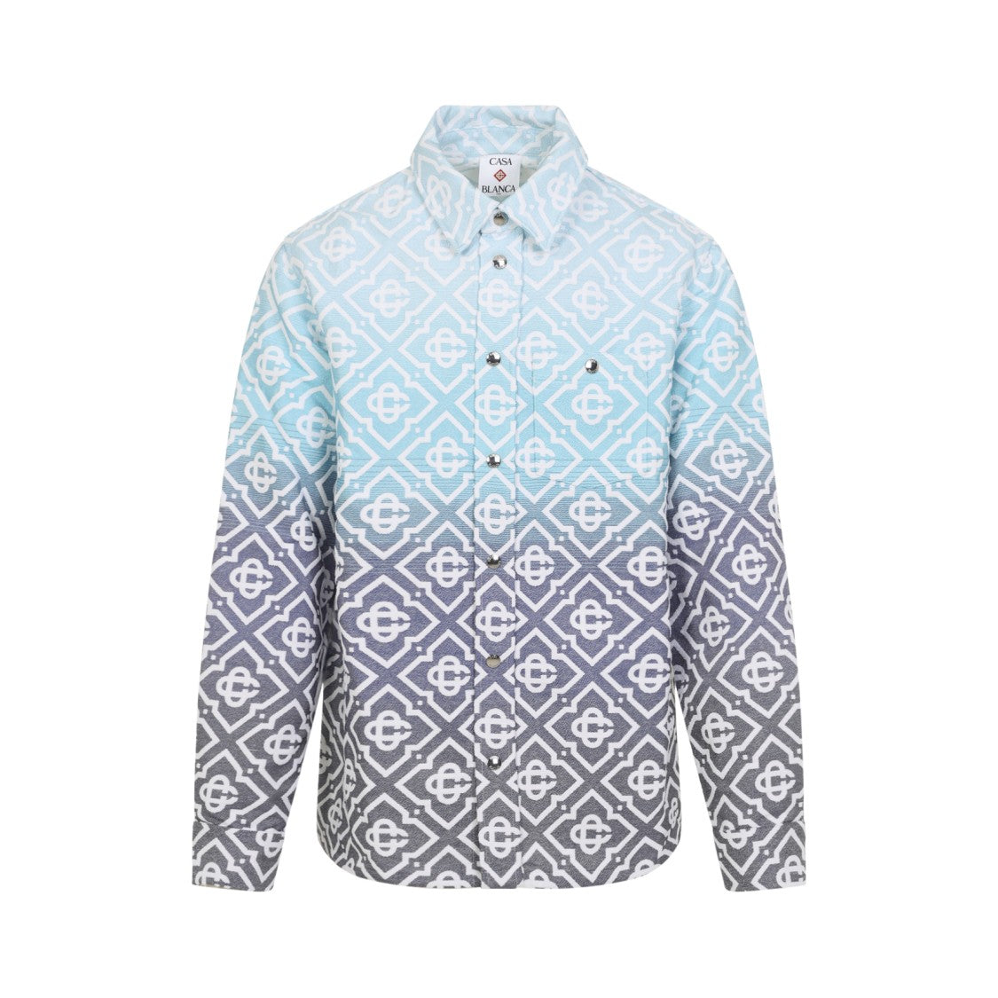 Casablanca Gradient Geometric Pattern Casual Jacket With Button-Up Front