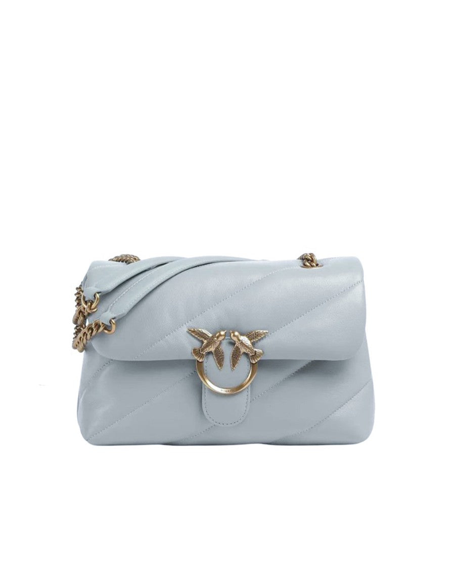 Pinko Borsa A Tracolla Media Love Bag Puff Perla Antique Gold