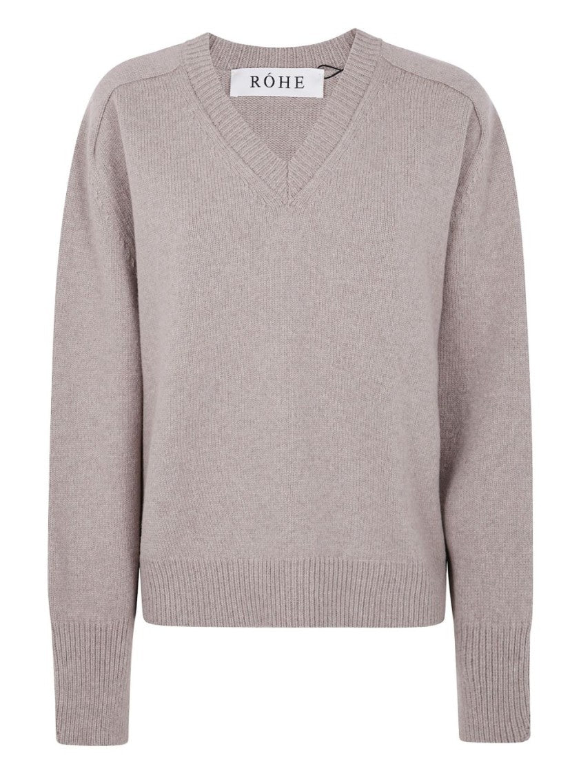Róhe Relaxed Fit V-Neck Knitted Jumper