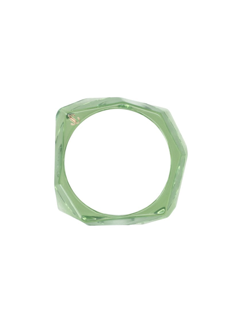 Jimmy Choo Translucent Faceted Bangle Bracelet