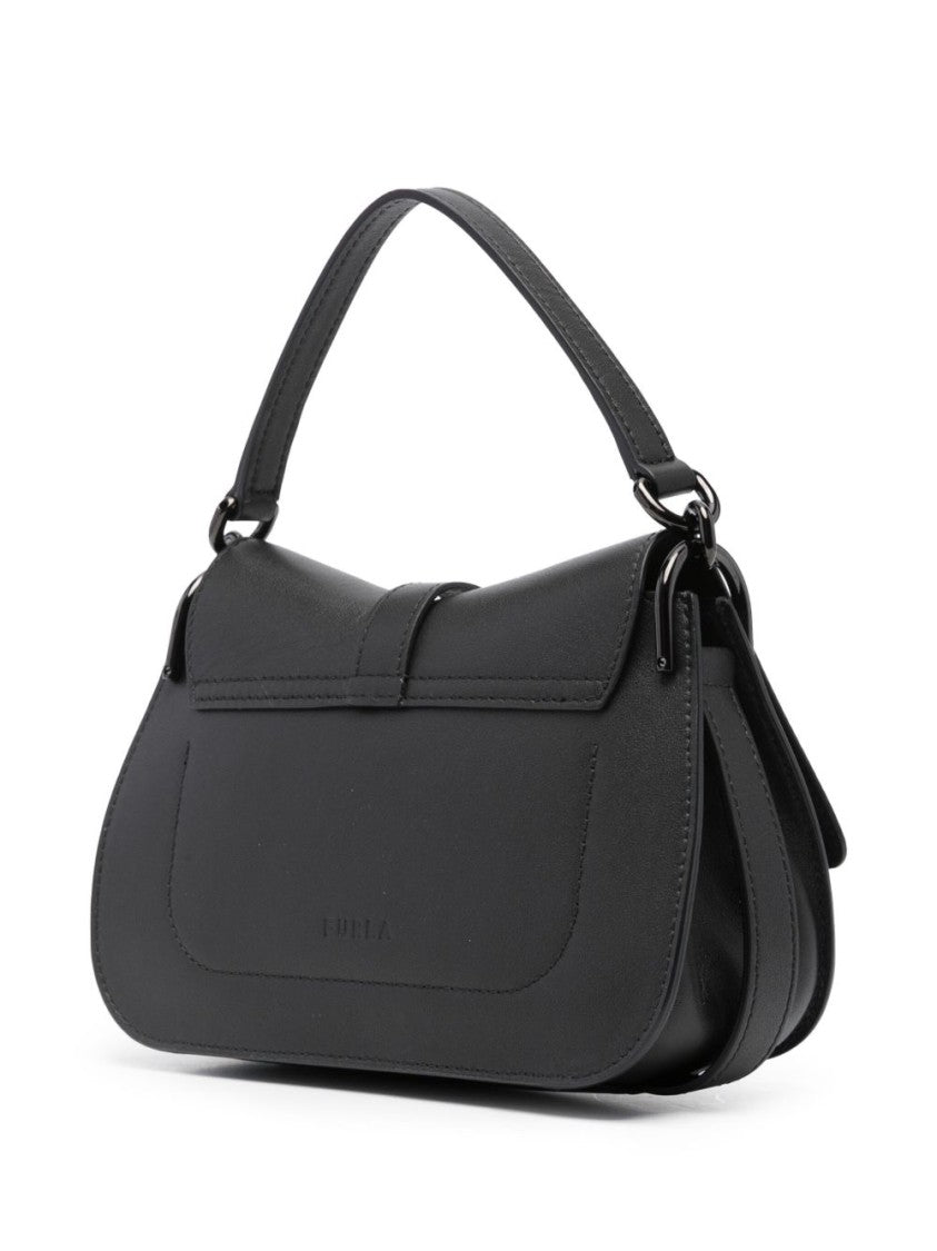 Furla Structured Handbag With Front Buckle Detail