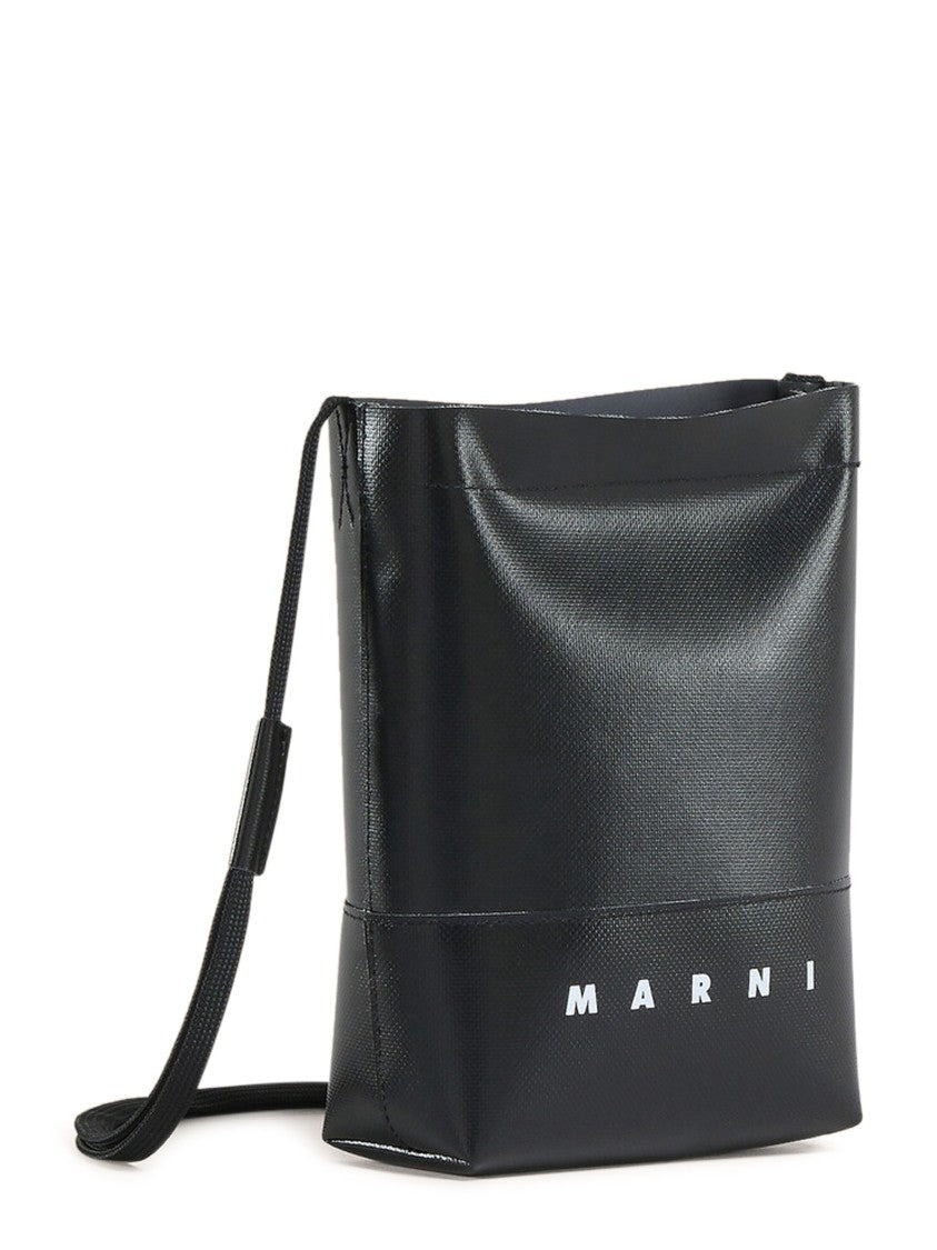 Marni Textured Ovine Leather Bag With Adjustable Strap