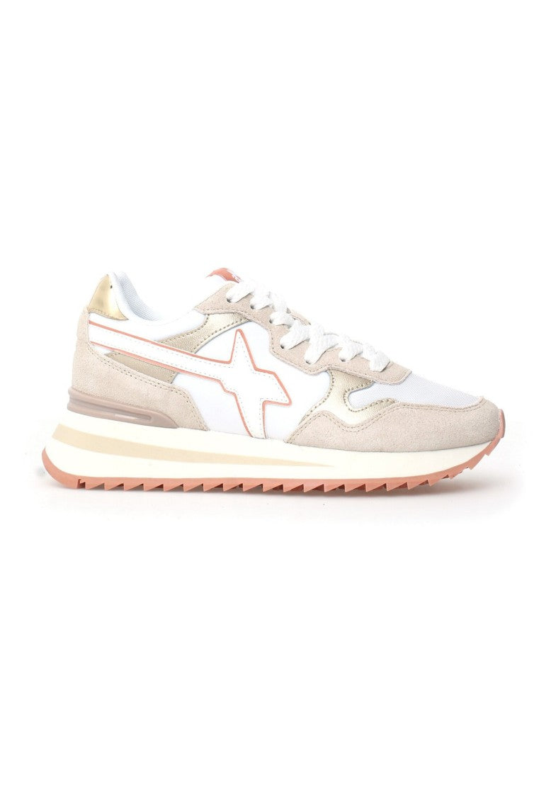 W6yz Technical Fabric Sneakers Suede Inserts Serrated