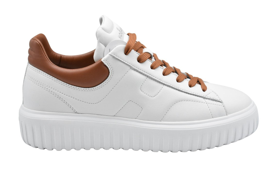 Hogan White Leather Sneakers With Sole