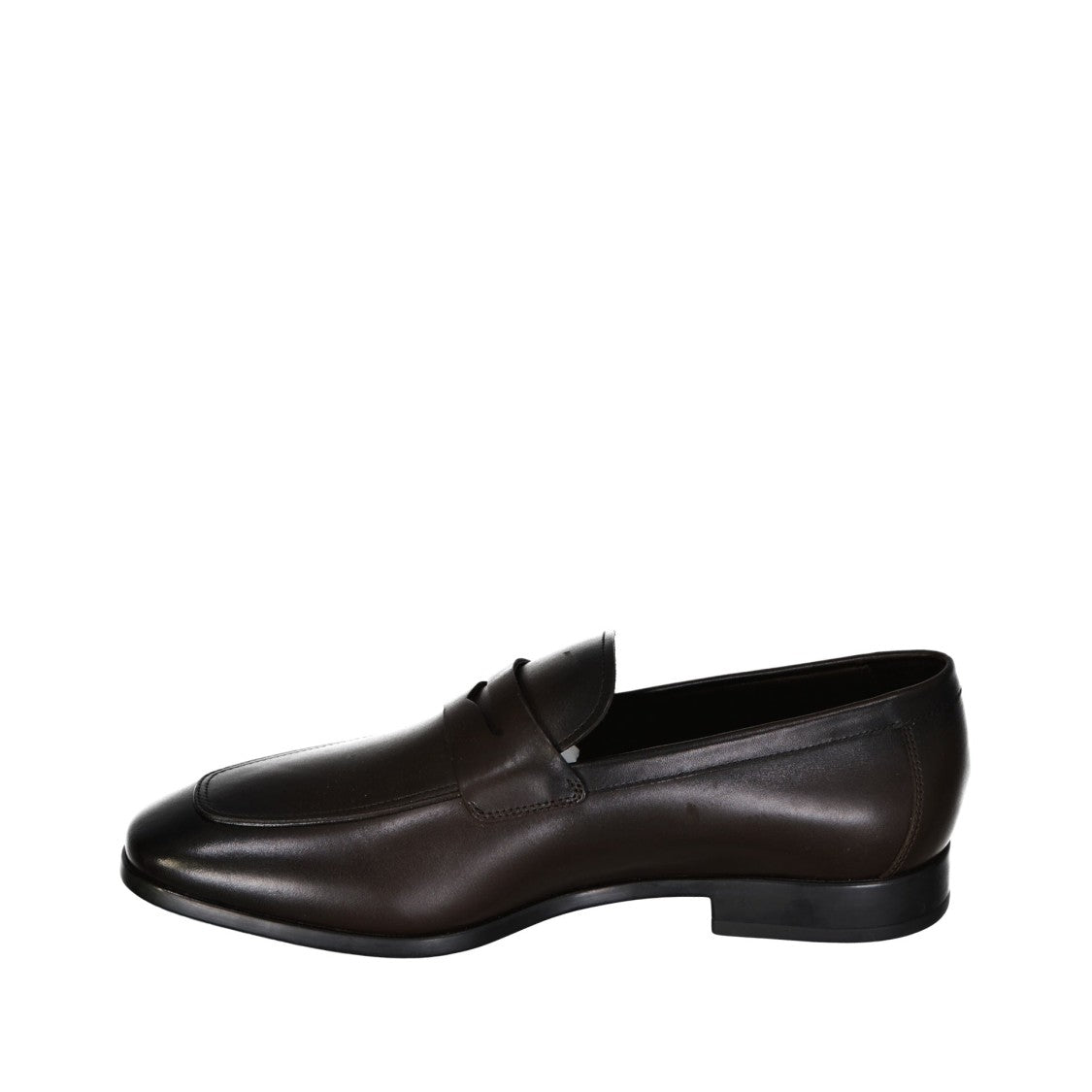 Salvatore Ferragamo Leather Loafers With Round Toe And Subtle Stitching