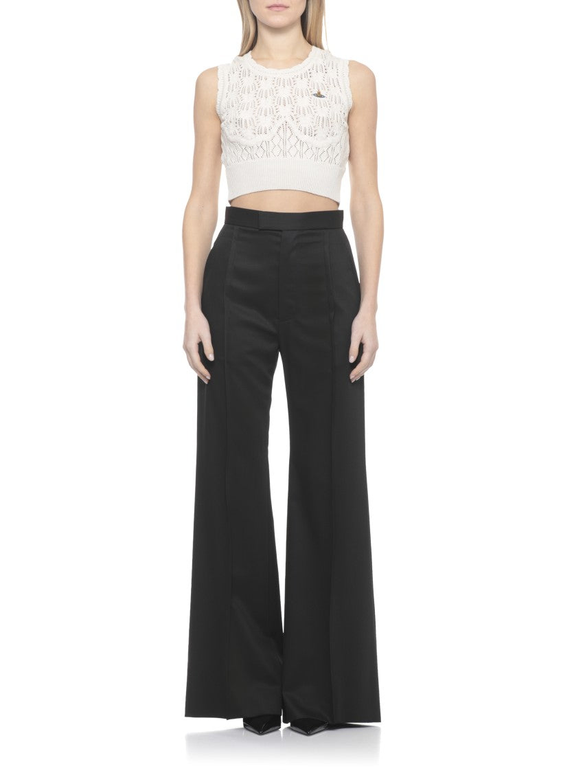 Vivienne Westwood Ivory Ella Orb Lace Tank Top
