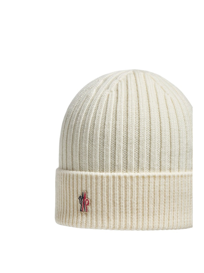 Moncler Grenoble Berretto Tricot Rib Knit Virgin Wool Beanie