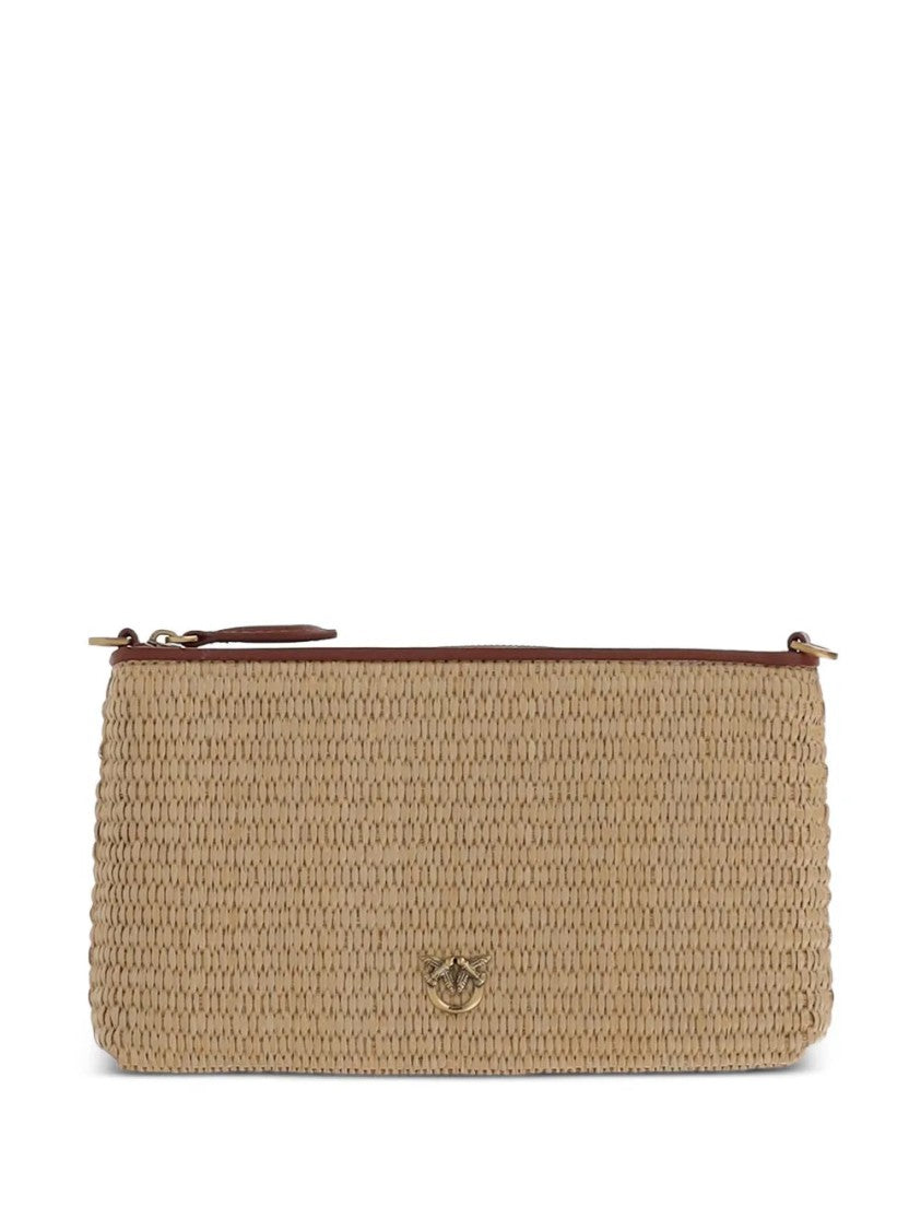 Pinko Textured Woven Beauty Case