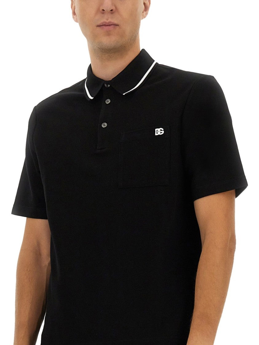 Dolce & Gabbana Cotton Pique Polo