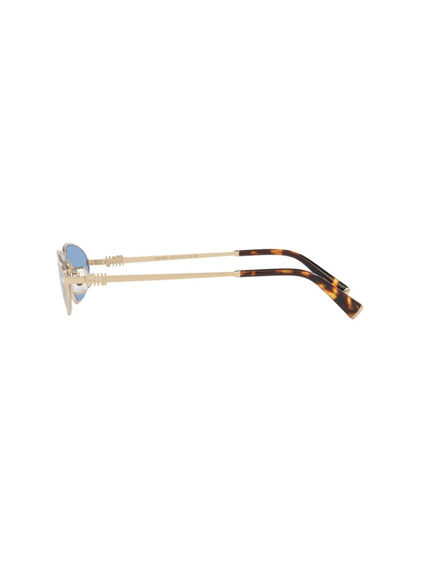 Miu Miu A52s Sole Narrow Oval Tortoiseshell Sunglasses