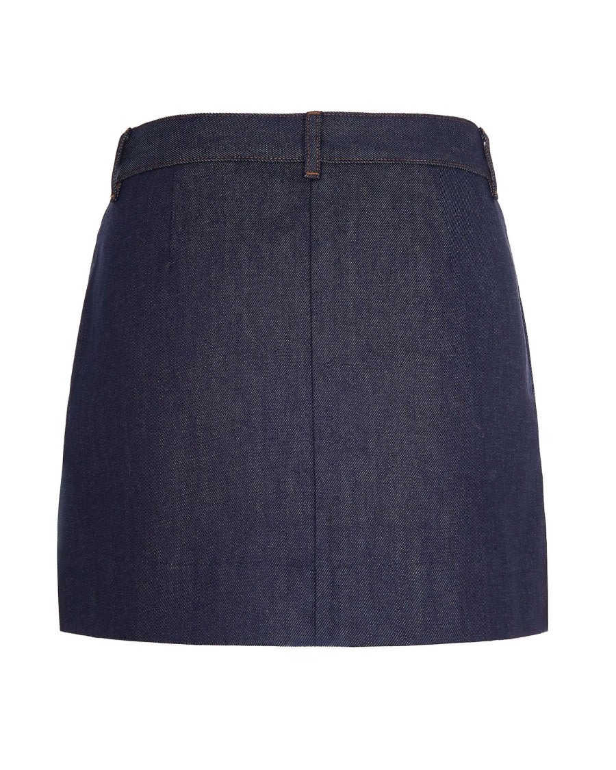 A.P.C. Flared Denim Skirt