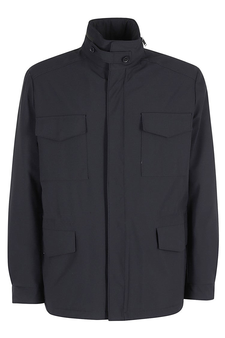 Duno Water-Repellent Microfiber Field Jacket With High Collar
