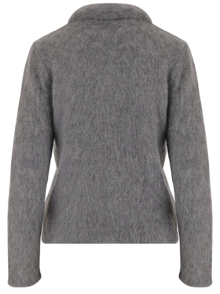 Chloé Alpaca-Blend Polo Shirt With Brushed Finish