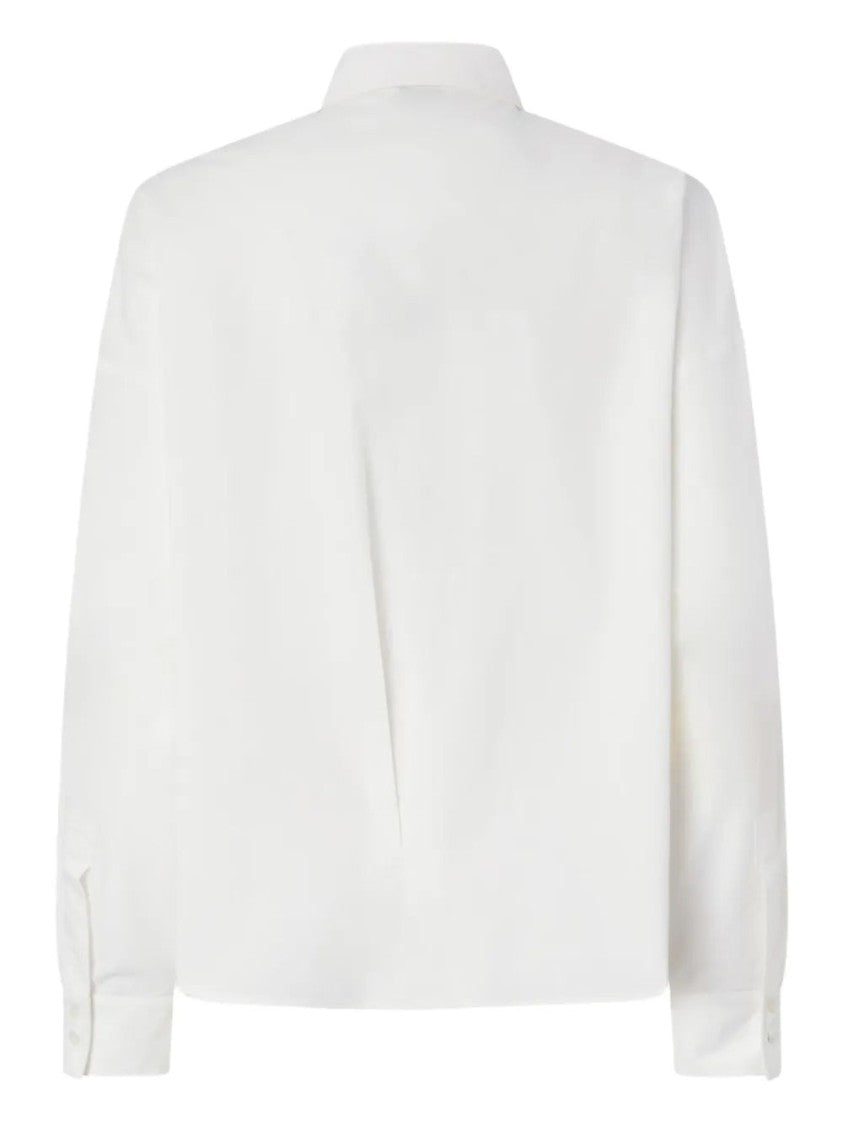 Pinko Long Sleeve White Shirt With Classic Collar