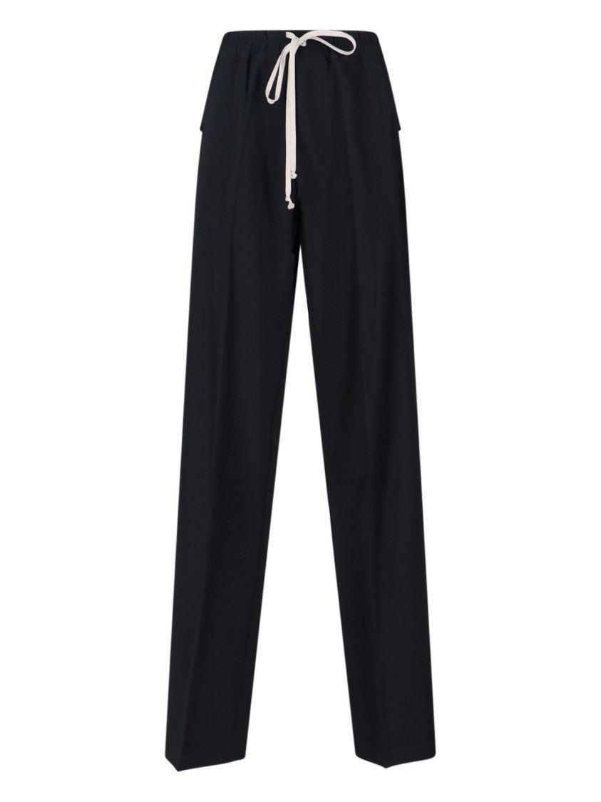 Rick Owens Tracksuit Bottoms In Black Viscose Blend