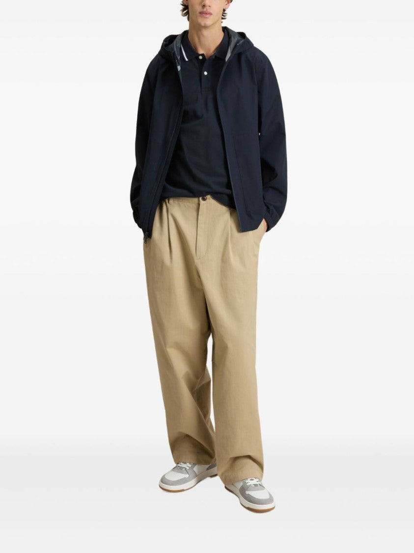 Woolrich Midnight Blue Giacca Pacific With Drawstring Hood