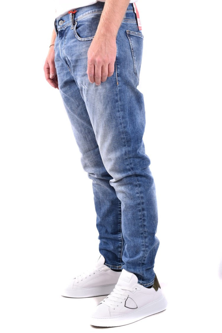 Diesel Distressed Slim Fit Denim Five-Pocket Jeans