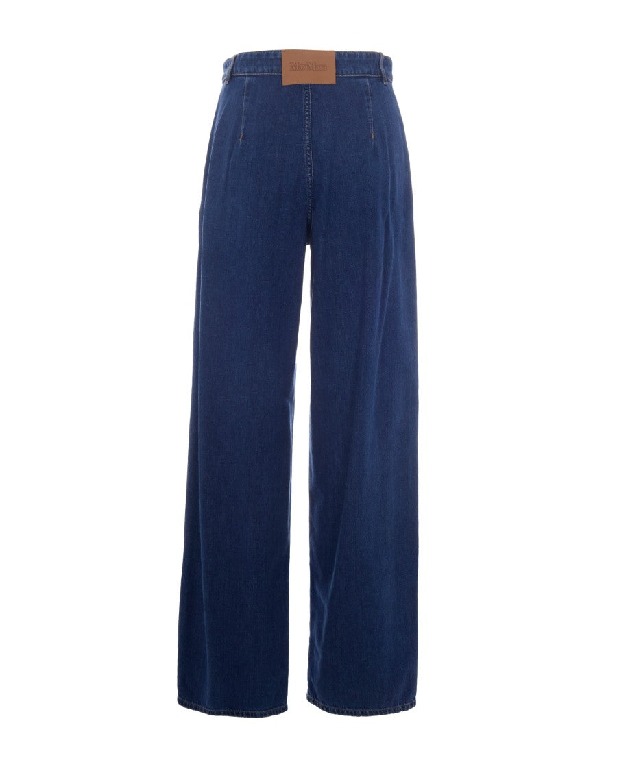 Max Mara Medium Blue Valvola Cotton Jeans