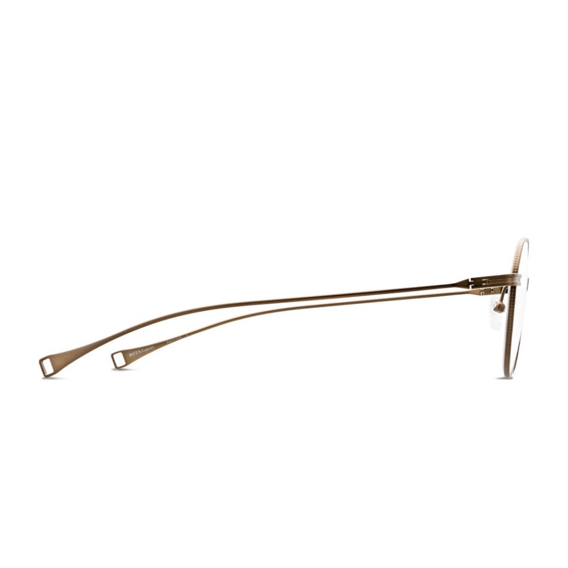 Dita Lancier Brown Lsa 117 Titanium Geometric Eyeglasses