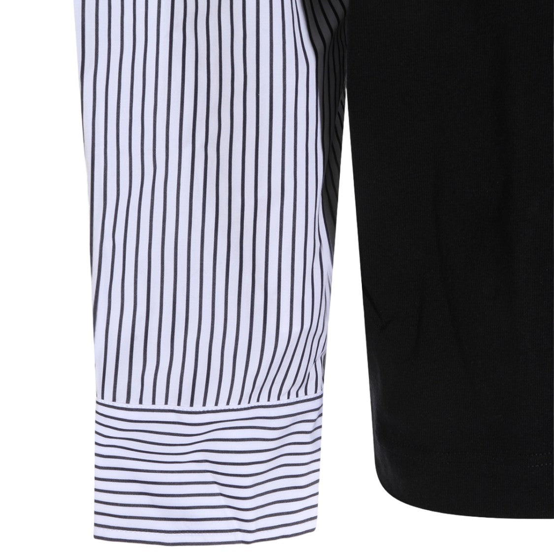 Jil Sander Layered Design Black T-Shirt