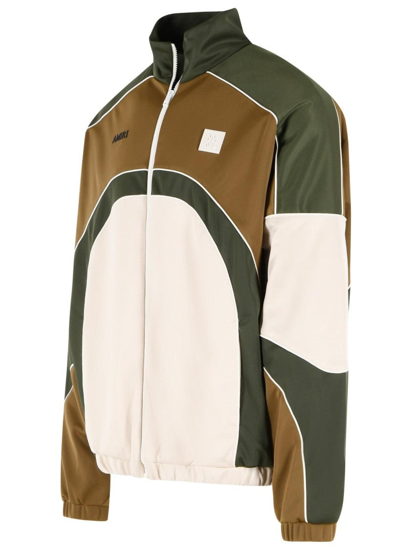 Amiri Color-Block Casual Jacket With Raised Neck And Zip Closure