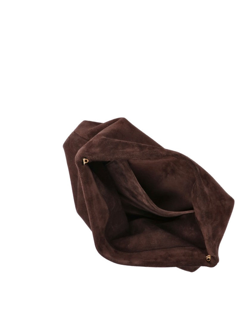 Nili Lotan Brown Jerry Rectangular Suede Pouch