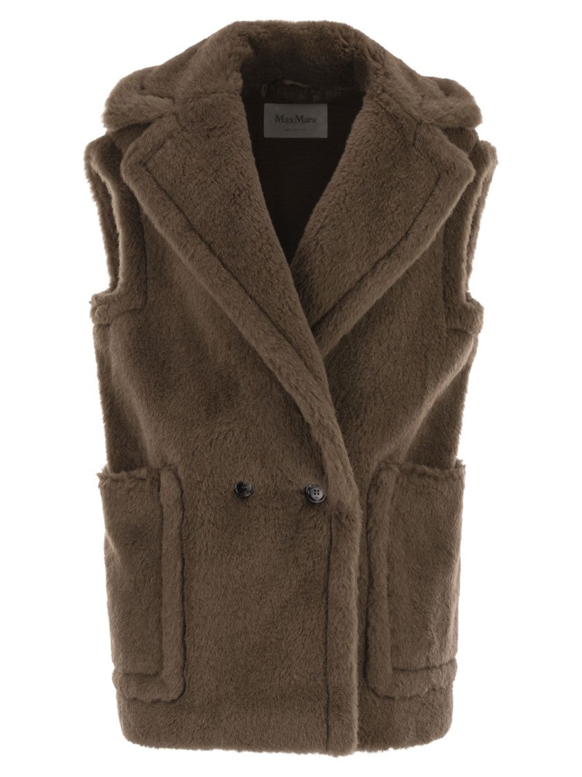 Max Mara Bormida1234 - Alpaca And Wool Teddy Waistcoat