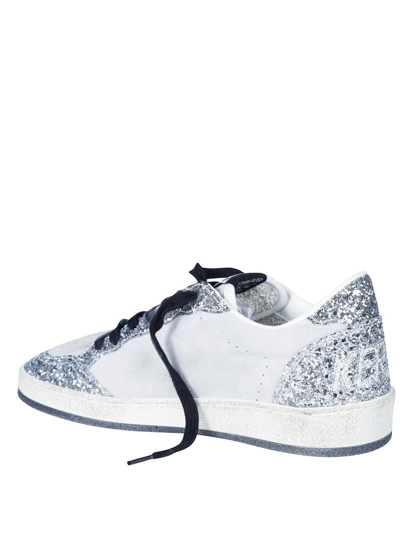 Golden Goose Ball Star Suede Upper Tongue Glitter Toe Spur Sneakers