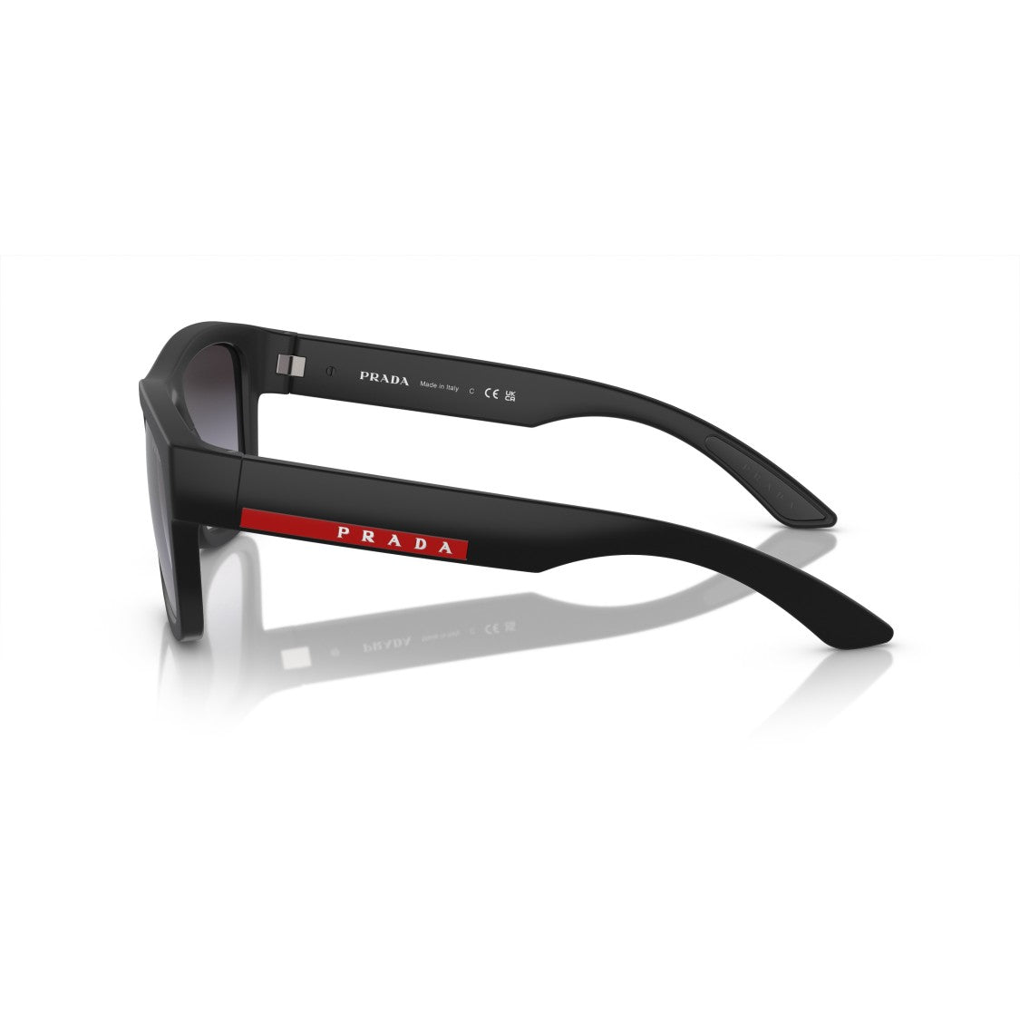 Prada Linea Rossa 0Ps 01Zs Rectangular Matte Black Sunglasses