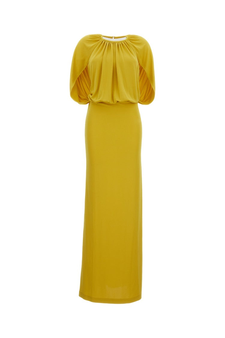 Des Phemmes Long Cape Dress