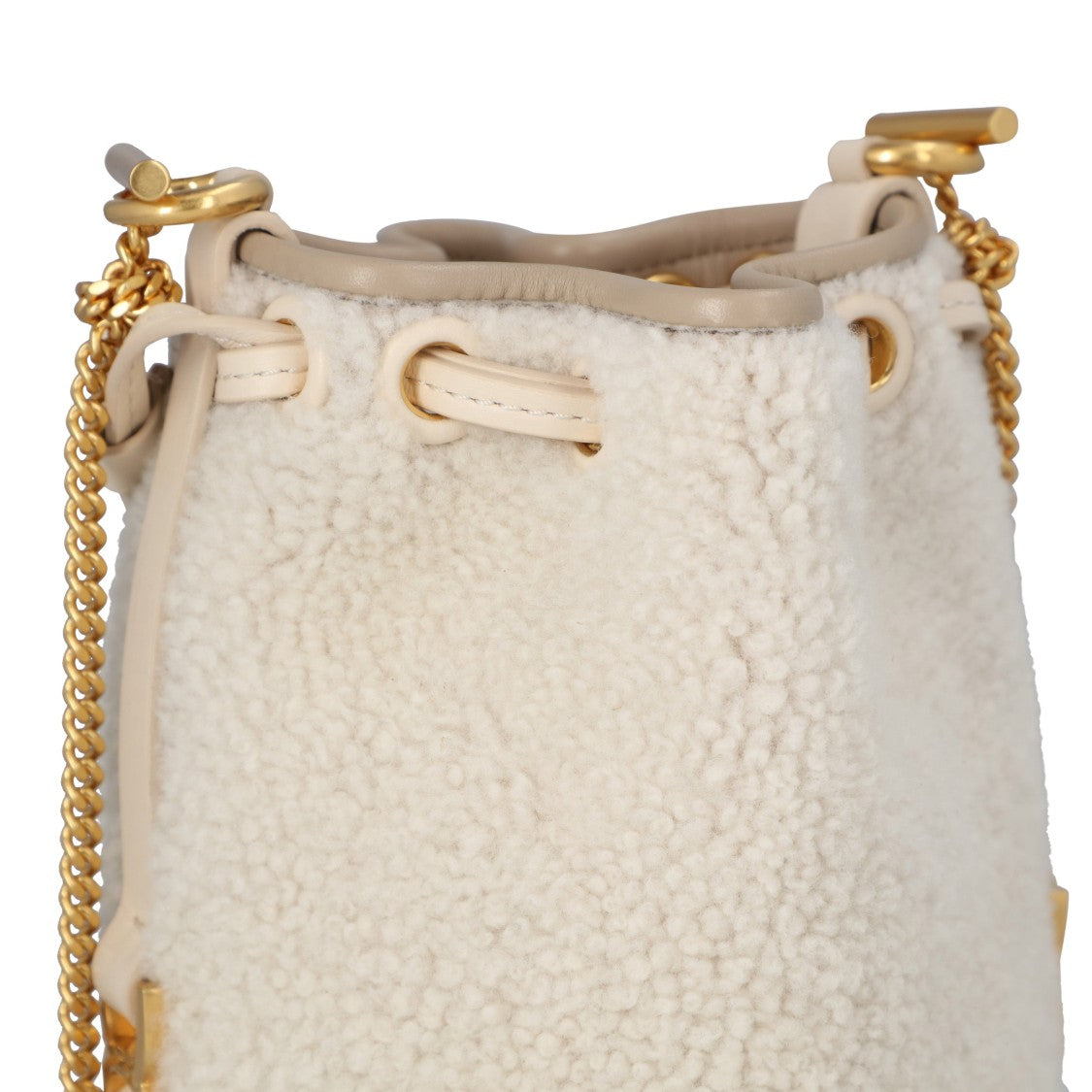 Chloé Marcie Micro Bucket Bag Beige