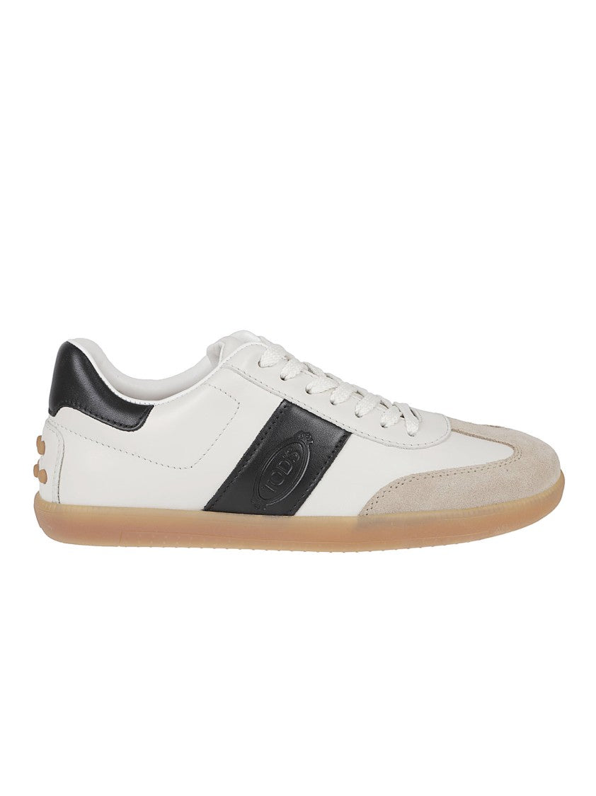 Tod's Low-Profile White Leather Sneakers