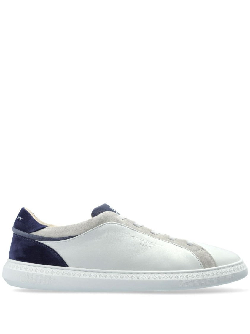 Givenchy Low-Top Sneakers In Smooth Lambskin And Suede
