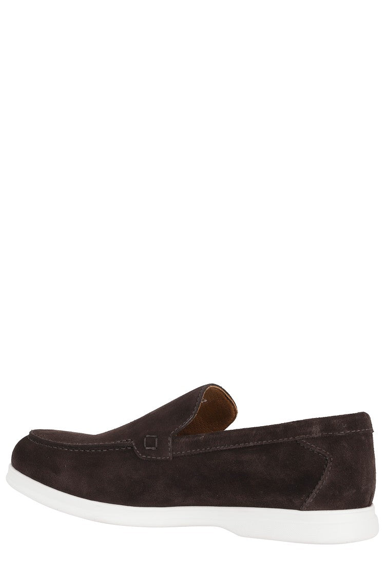 Doucal's Dark Brown Adler Suede Leather Loafers