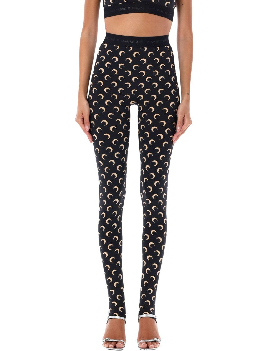 Marine Serre All-Over Moon Print Leggings
