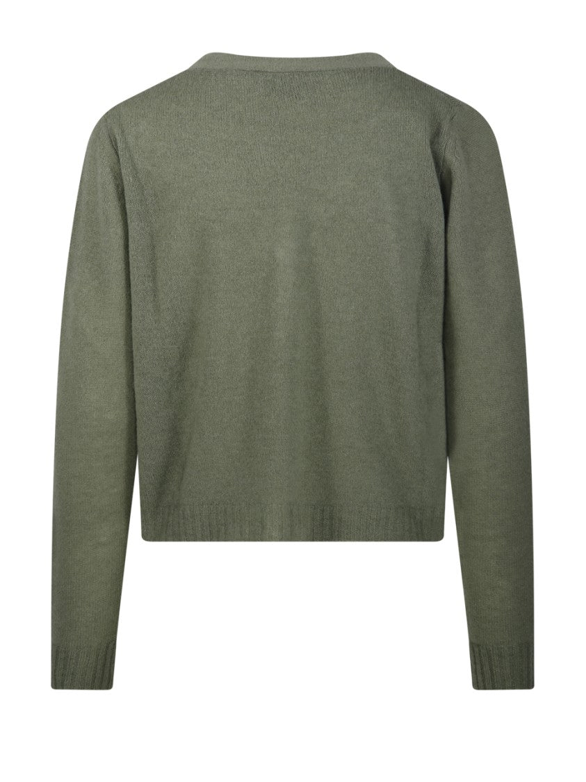 Be You Cropped Cashmere Cardigan With V-Neckline