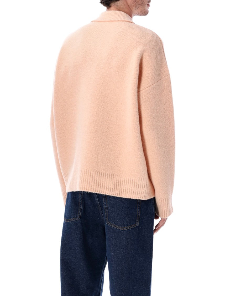 Ami Wool Polo Sweater
