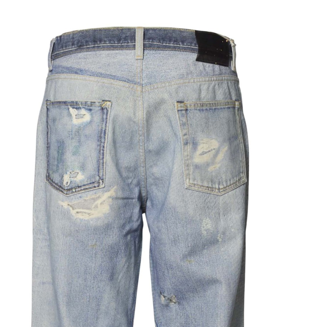 Our Legacy Blue Printed Denim Third Cut Jeans