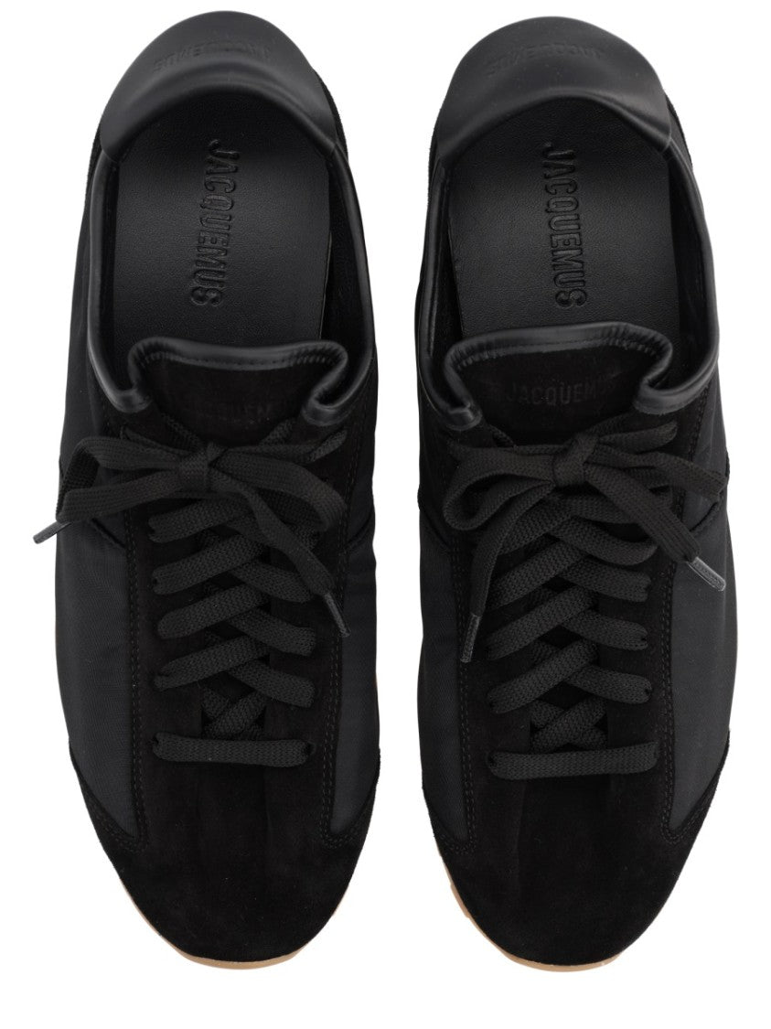 Jacquemus Smooth Suede-Textured Sneakers With Contrasting Rubber Sole