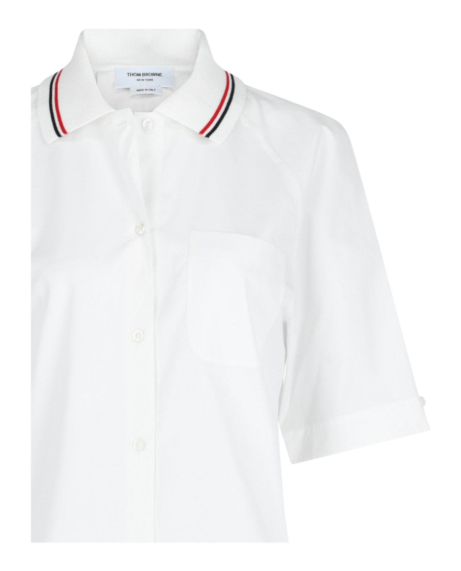 Thom Browne Poplin Box Pleated Shirt