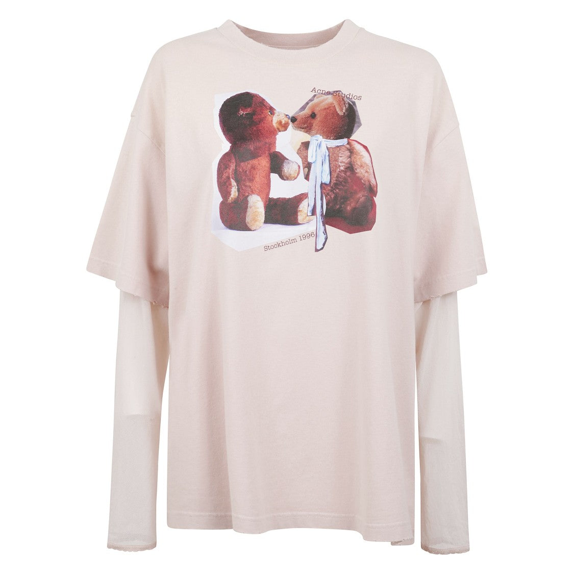 Acne Studios Vintage Look Layered Lace T-Shirt