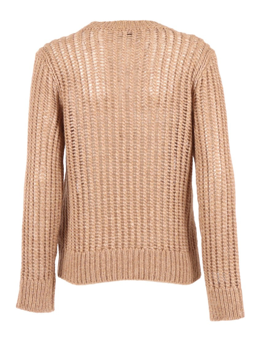Peserico Soft Knit Sweater With Round Neckline And Loose Fit