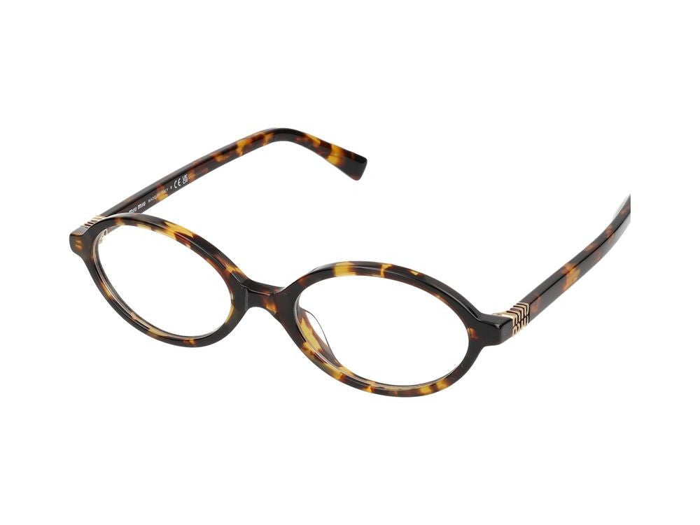 Miu Miu Tortoiseshell Round Acetate Eyeglasses